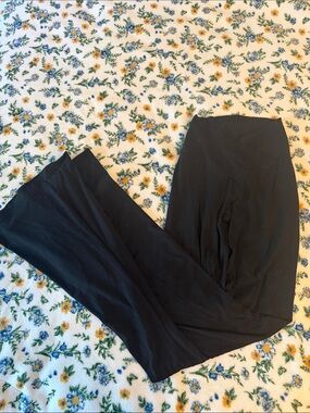 Aerie Black High-Waist Flared Leggings